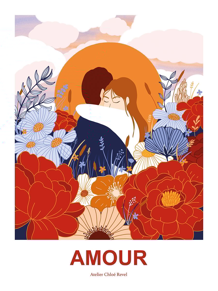 Amour dans les fleurs