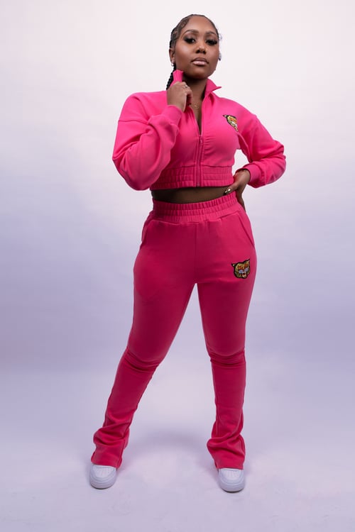 Image of The BLAK Women’s Tracksuit in Hot Pink