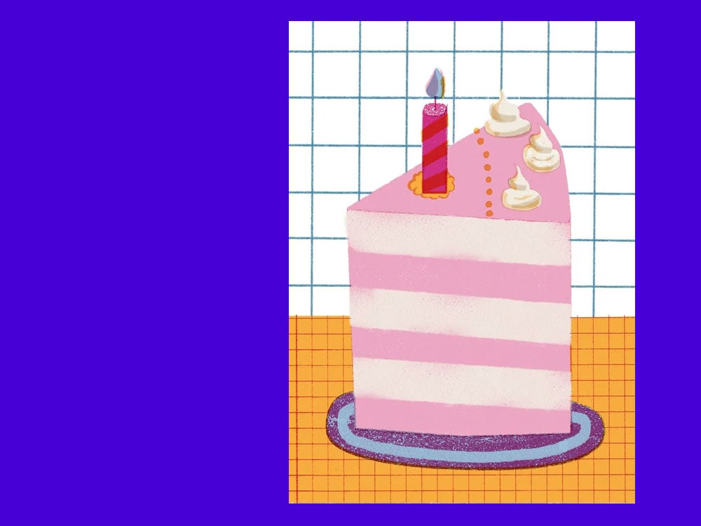 Image of POSTKARTE Birthday Cake