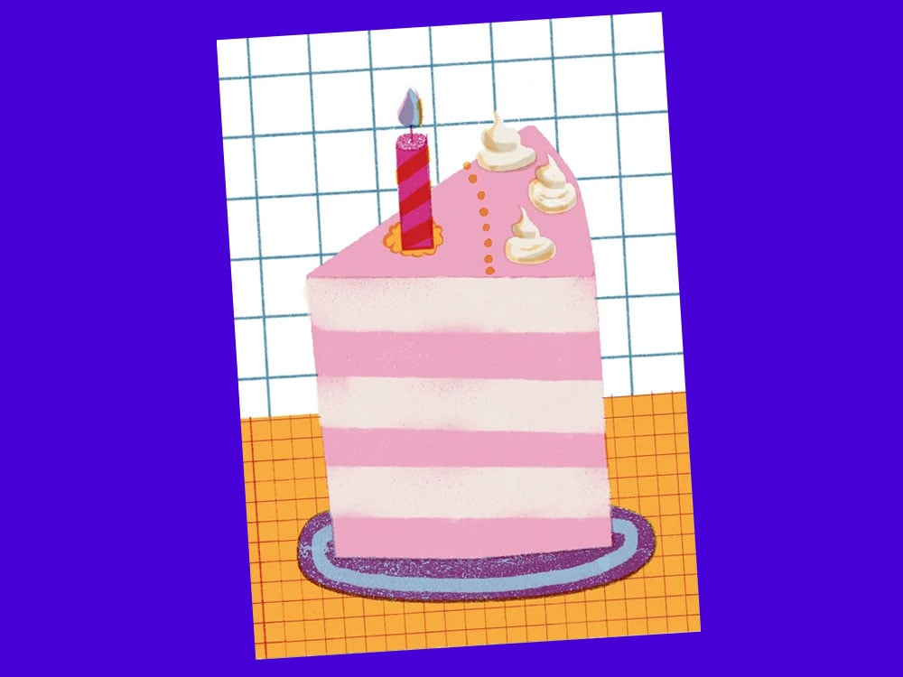 Image of POSTKARTE Birthday Cake