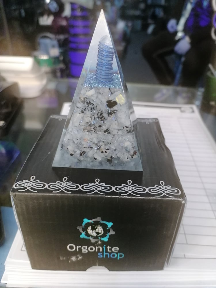 Image of Crystal Gemstone Pyramid Organite Shop