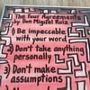 The Four Agreements Tribute Piece // 8” x 10” Canvas