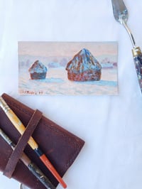 Image 1 of Wheatstacks -Master Copy -Original Painting