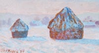 Image 2 of Wheatstacks -Master Copy -Original Painting