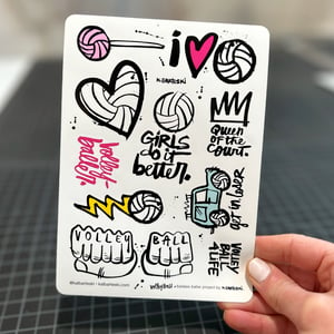 Image of VOLLEYBALL sticker sheets