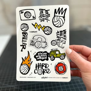 Image of VOLLEYBALL sticker sheets