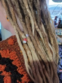 Little shroom dreadlock charm 