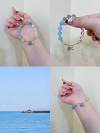 Image 3 of multi-color crystal bracelet 海天相映水晶手链