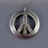 Sterling Silver Peace Symbol Necklace Image 2