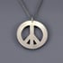 Sterling Silver Peace Symbol Necklace Image 5