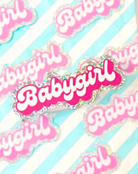 Image of Babygirl glitter stickers