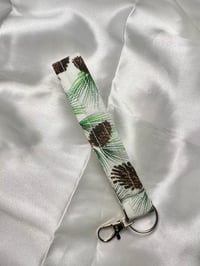 Image 1 of Evergreen Pine Tree Wristlet Keyfob
