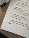 Handwritten Lyrics