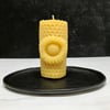 Sunflower Beeswax Candle