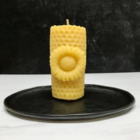 Image 1 of Sunflower Beeswax Candle