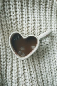 Image 1 of heart espresso mug in mon amour