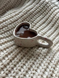 Image 2 of heart espresso mug in mon amour