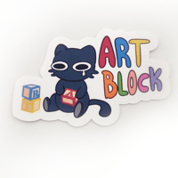 Image of Art Block Vinyl Sticker