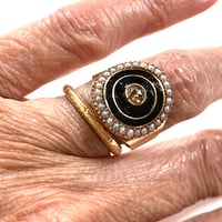 Image 3 of CHAMPAGNE DIAMOND & JET RING