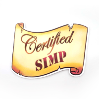 Image of Certified Simp Vinyl Sticker