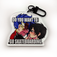 Image of "Do you want to go skateboarding." Charm