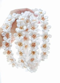 Image 4 of Freshwater pearls flowers luxuriant headband