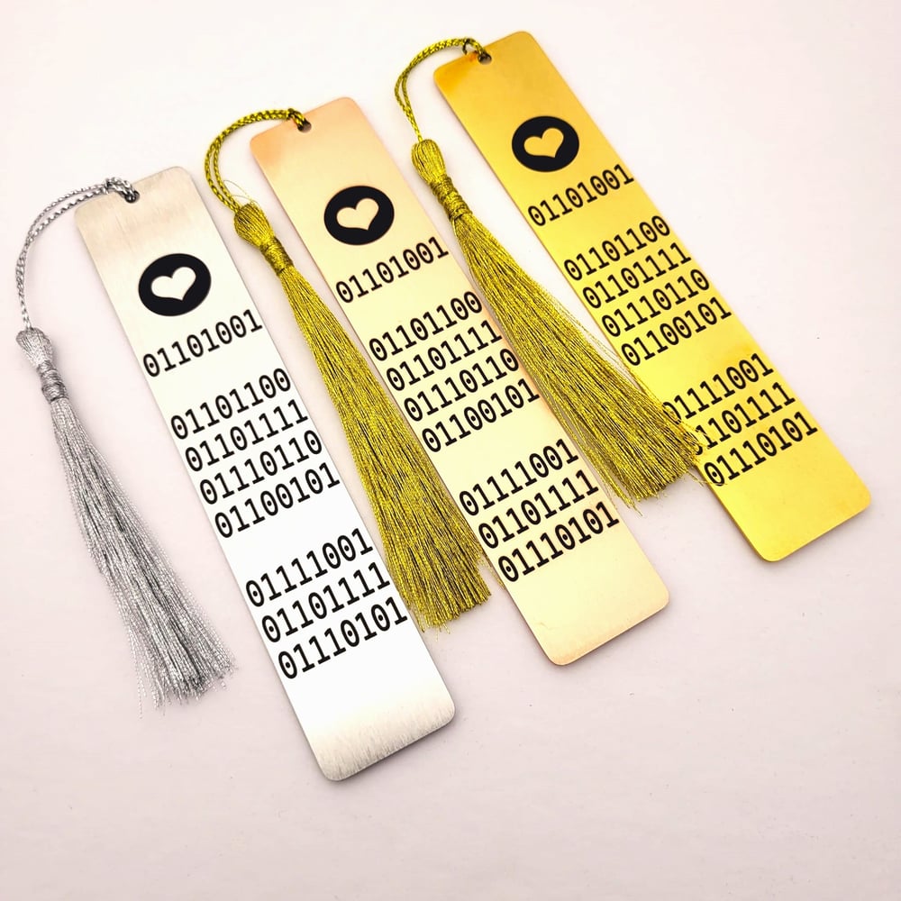 Image of Unique Binary Code Gift - I Love You in Binary Code Text Gift for Geeks Nerds Programmers Developers