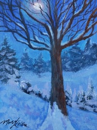 Image 1 of Through Uplifted Branches -Original Acrylic Painting 