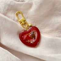 Image 1 of Mini Valentine Heart Shaker Keychain