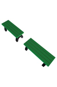 Image 2 of PLASTIC BENCH (2pack) STRAIGHT OR CURVED