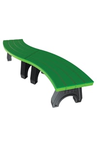 Image 4 of PLASTIC BENCH (2pack) STRAIGHT OR CURVED