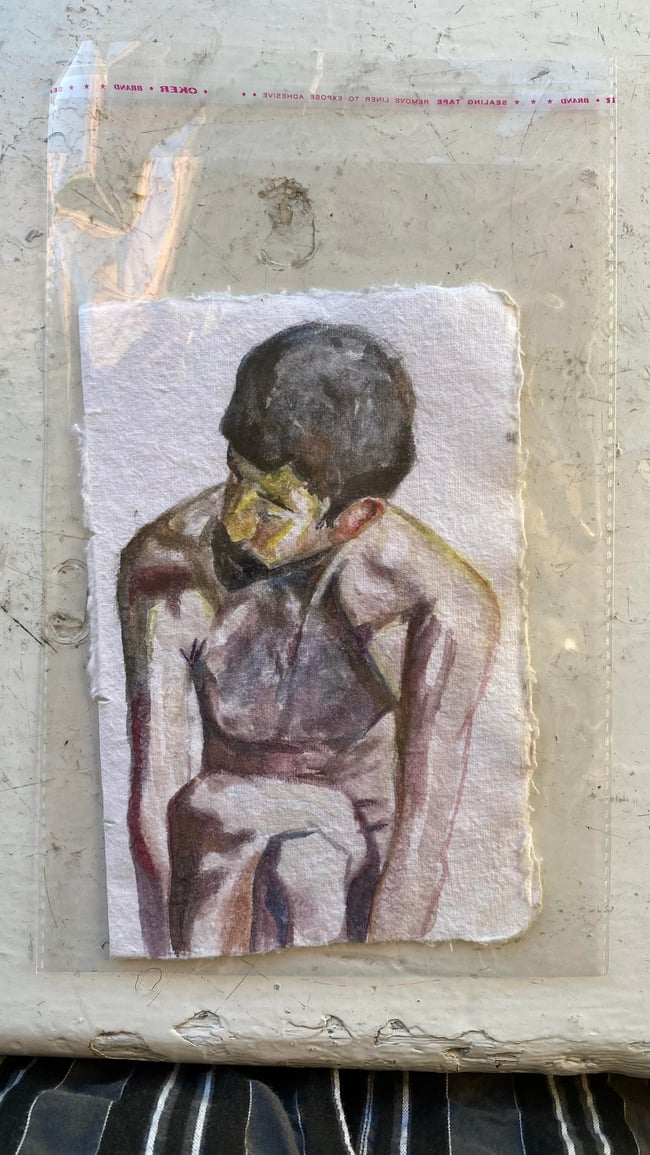 The Man With No Plan - Water Colour
