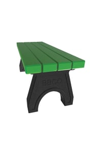 Image 1 of PLASTIC BENCH (2pack) STRAIGHT OR CURVED
