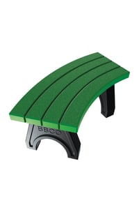 Image 3 of PLASTIC BENCH (2pack) STRAIGHT OR CURVED