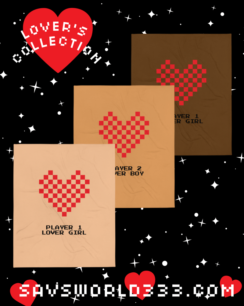 Image of "PLAYER 1 LOVER GIRL" Soft Silk Throw