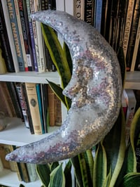 Image 1 of Silver Mr Moon Decoration 
