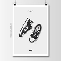 Image 1 of Nike Dunk Low “Panda” Sneaker Print