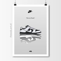 Image 1 of Nike Dunk Low “Reverse Panda” Sneaker Poster