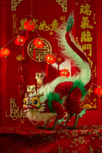 Image 3 of PREORDER - Red Chinese Dragon poseable artdoll