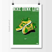 Dunk Low “Reverse Brazil” Sneaker Poster