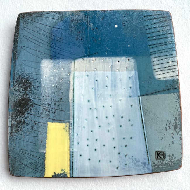 Winter Walk Series | No. 4 Landscape Inspired Ceramic Wall Piece
