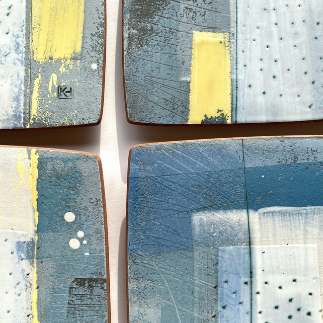 Winter Walk Series | No. 4 Landscape Inspired Ceramic Wall Piece