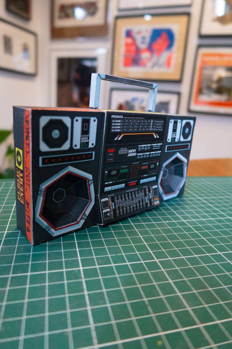 BOOMBOX Papercraft Kit