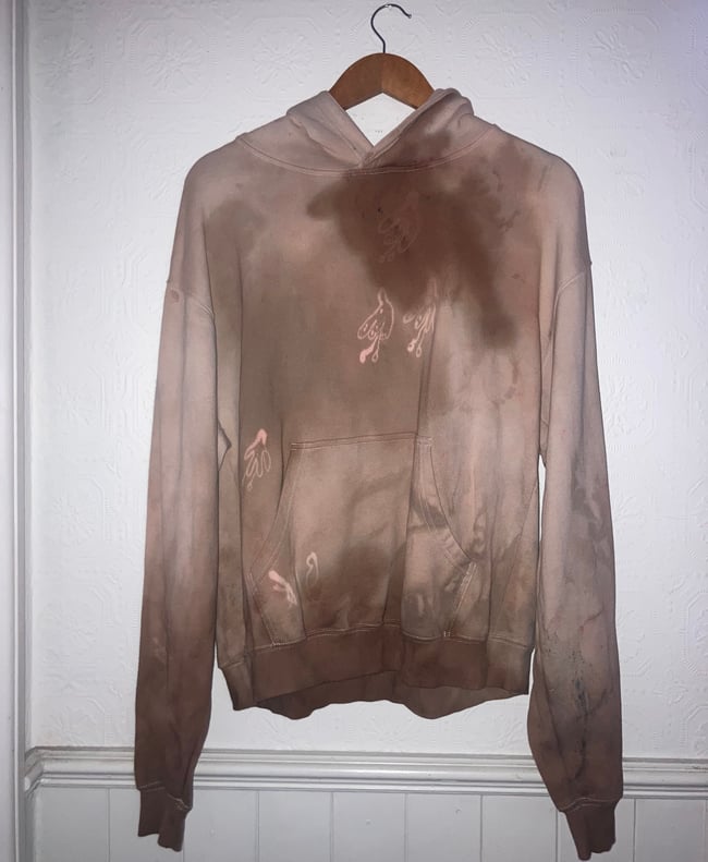 Wet Look Fuscia Angel Hoodie