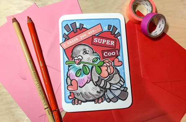 Image of Super Koo - Valentines Card