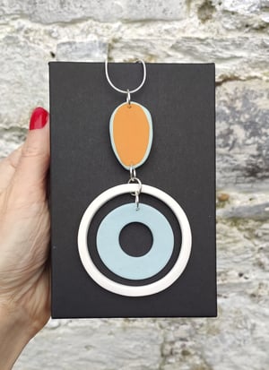 Image of Sky Blue/Ochre Shellseeker Pendant