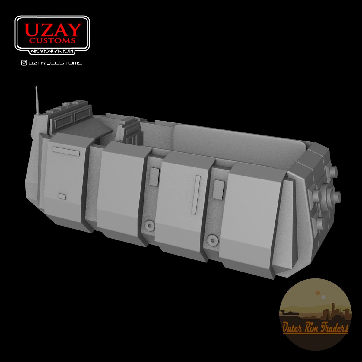 Image of Hoth Transport modeled by Uzay Customs