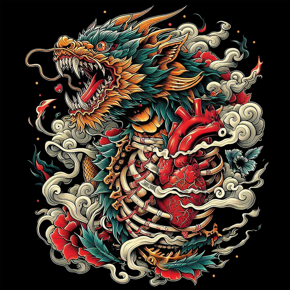 Heart of the dragon  jumper/hoodie