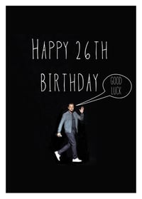 Leo 26th Birthday Card 