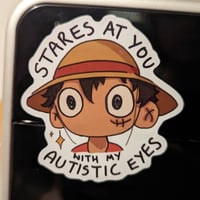 Autism Luffy Vinyl Stickers